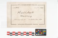 Etikett zu Keramikgefäß (NHMW-PRAE-003442)